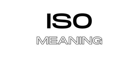 iso meaninh|iso meaning in text.
